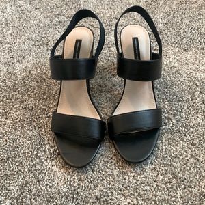 French connection block heel sandals nwot size 8.5